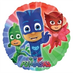 BALLON METALLIQUE ROND PJMASKS 43 CM