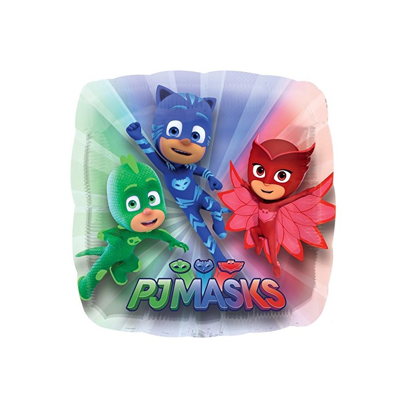 BALLON SEE THRU FRONT CARRE PJMASKS 66 CM