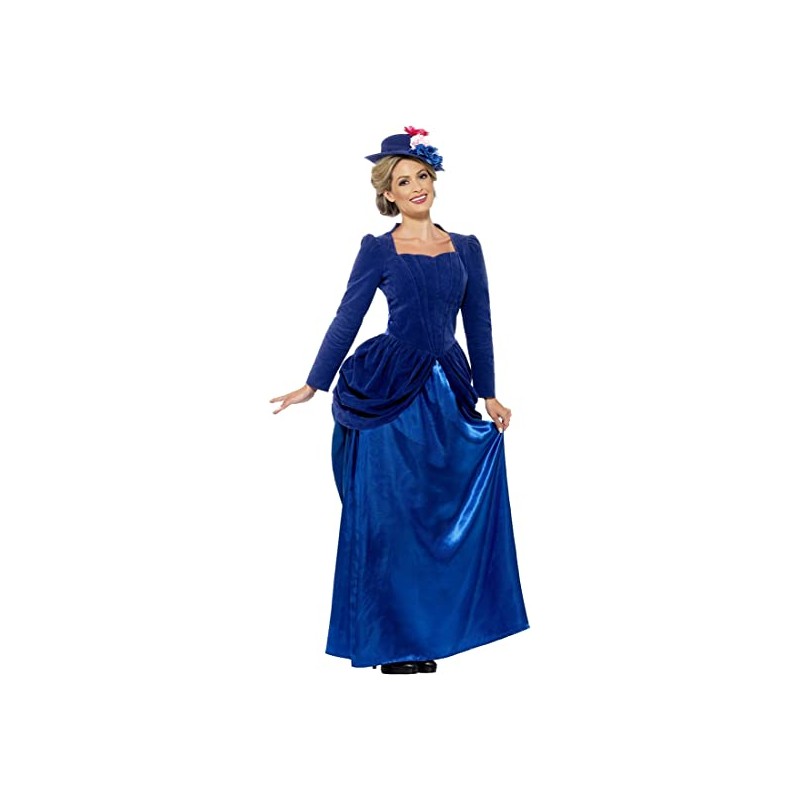 DEGUISEMENT ROBE VICTORIAN BLEUE TAILLE S