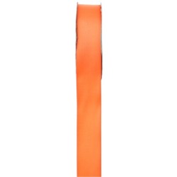 RUBAN SATIN DOUBLE FACE 25 MM 25 METRES ORANGE