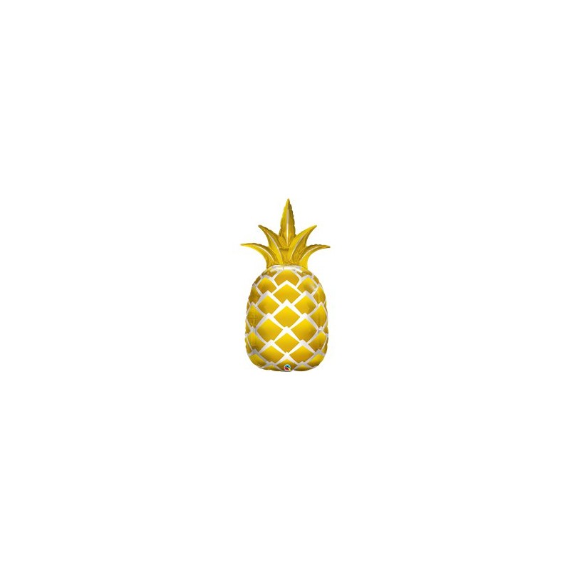 BALLON METALLIQUE ANANAS DORE 112 CM