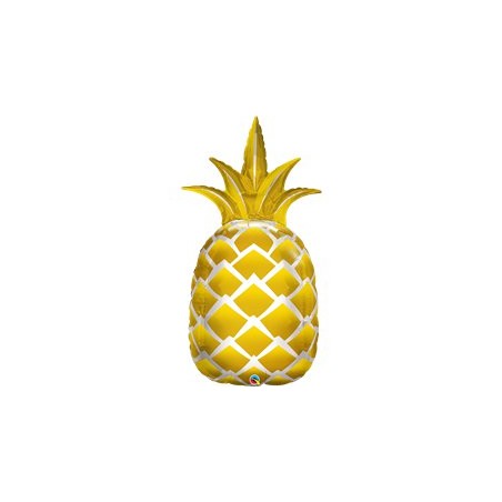 BALLON METALLIQUE ANANAS DORE 112 CM