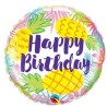 BALLON METALLIQUE HAPPY BIRTHDAY ANANAS 46 CM