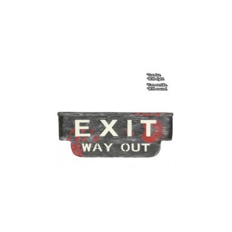 SIGNALISATION EXIT HALLOWEEN LUMINEUX SONORE 8 X 18 X 48 CM