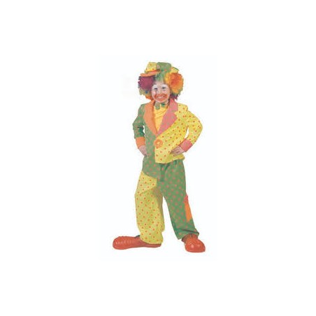 DEGUISEMENT CLOWN FLUO A POIS TAILLE  116