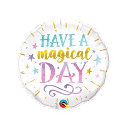 BALLON METALLIQUE HAVE A MAGICAL DAY 46 CM