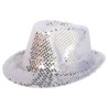 CHAPEAU BORSALINO SEQUIN ARGENT