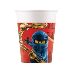 8 GOBELETS EN CARTON LEGO NINJAGO