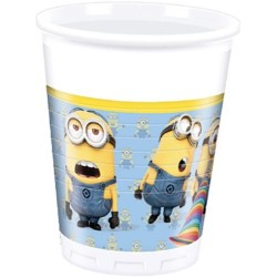 8 GOBELETS MINIONS 200 ML