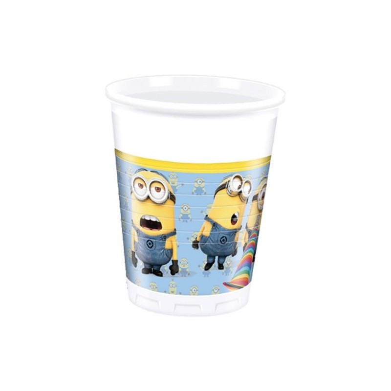 8 GOBELETS MINIONS 200 ML