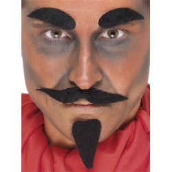 MOUSTACHE BARBE CACHE SOURCILS DIABLE