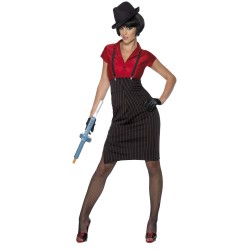 DEGUISEMENT JUPE/CHEMISIER GANGSTER TAILLE L