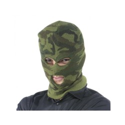 CAGOULE MILITAIRE CAMOUFLAGE MAILLE EPAISSE