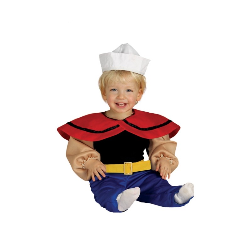 DEGUISEMENT MARIN BEBE MUSCLE POPEYE TAILLE 12-24 MOIS