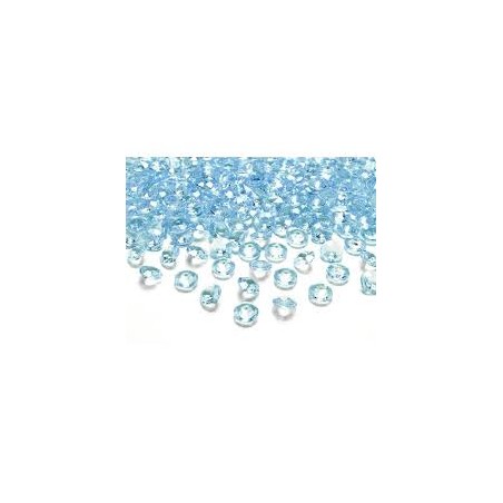 CONFETTIS DE TABLE DIAMANT BLEU CIEL