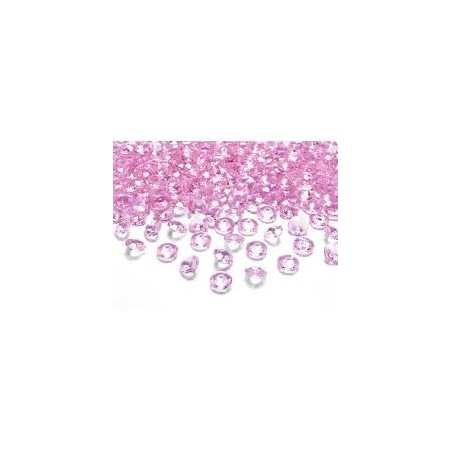 CONFETTIS DE TABLE DIAMANT ROSE
