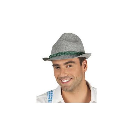 CHAPEAU BAVAROIS TYROLIEN GRIS