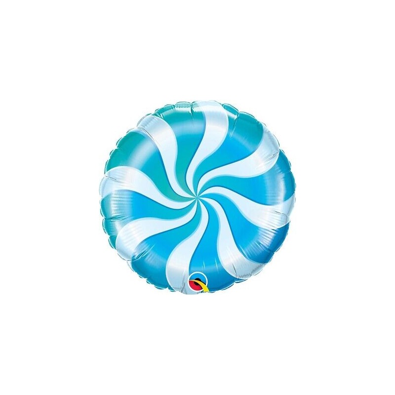 BALLON METALLIQUE ROND SUCETTE BLEUE 46 CM