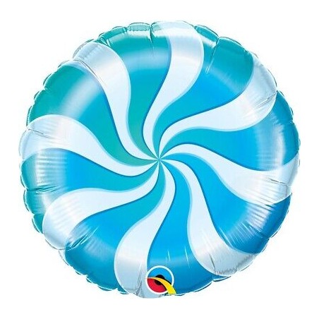 BALLON METALLIQUE ROND SUCETTE BLEUE 46 CM