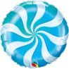 BALLON METALLIQUE ROND SUCETTE BLEUE 46 CM