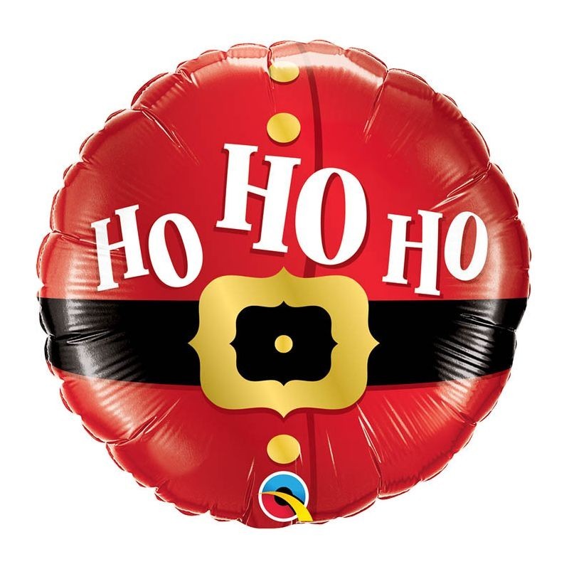 BALLON METALLIQUE ROND VENTRE PERE NOEL HO HO HO 46 CM BALLON METALLIQUE ROND VENTRE PERE NOEL HO HO HO 46 CM