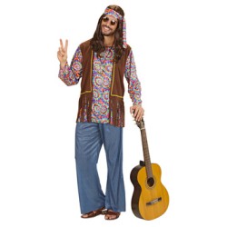 DEGUISEMENT HOMME HIPPIE PSYCHEDELIC TAILLE M