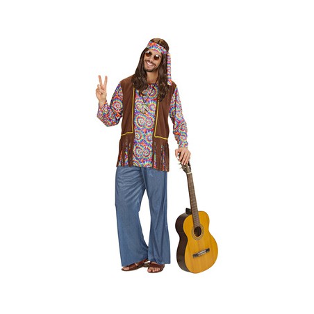 DEGUISEMENT HOMME HIPPIE PSYCHEDELIC TAILLE M