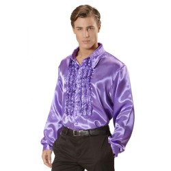 CHEMISE RUCHE VIOLETTE TAILLE XXL