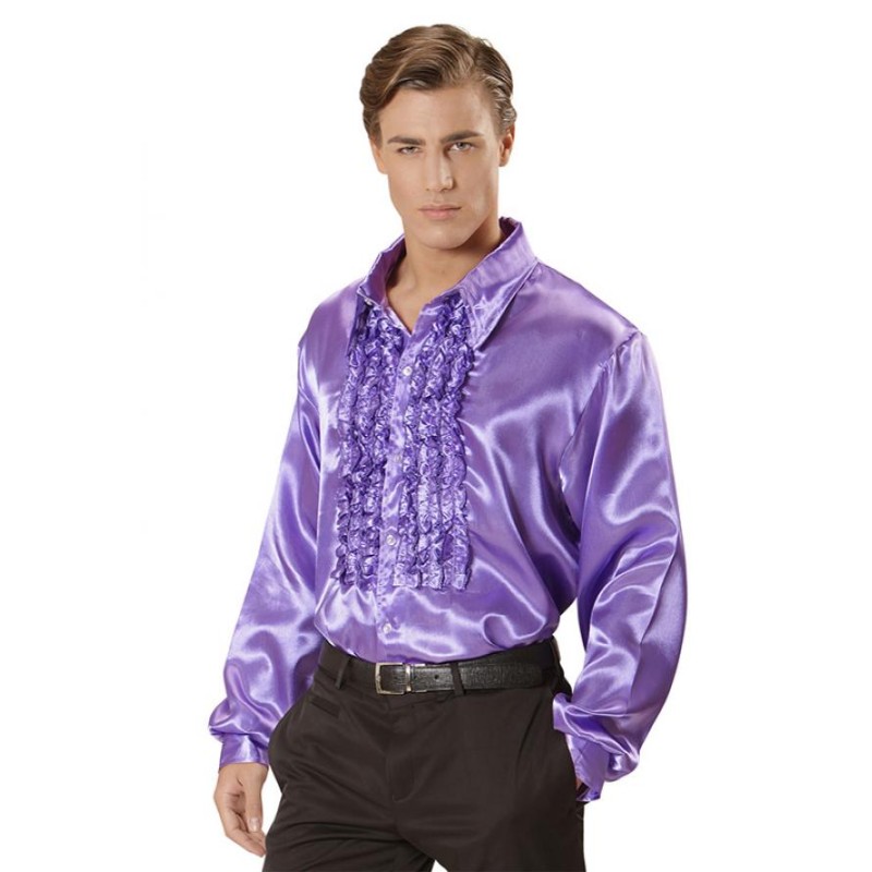 CHEMISE RUCHE VIOLETTE TAILLE XXL