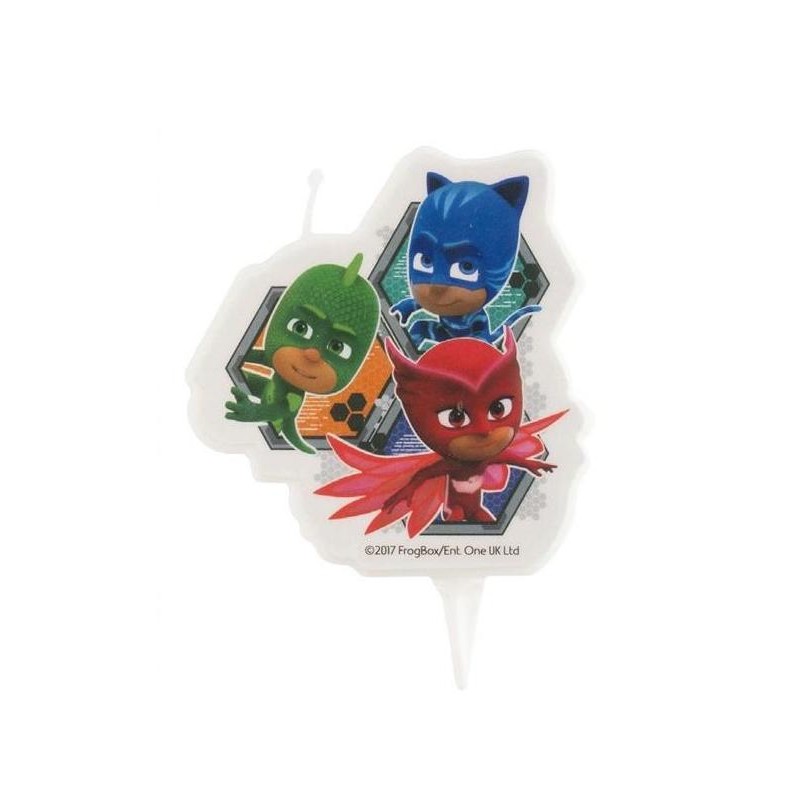 BOUGIES PJMASKS 7,5 CM