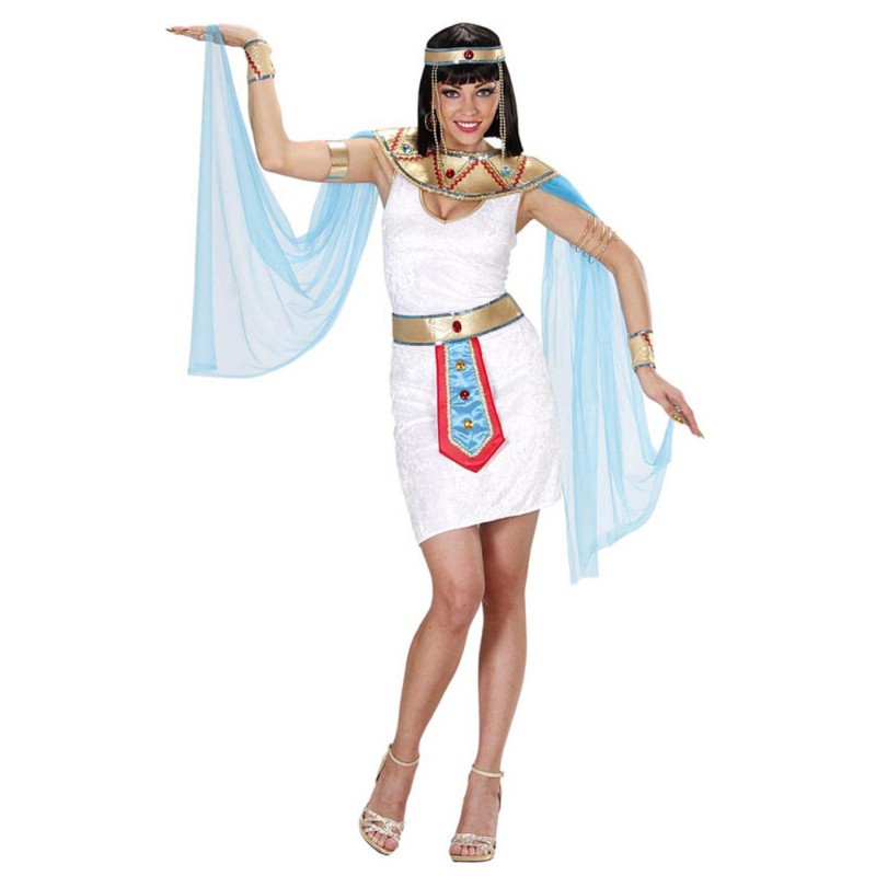 DEGUISEMENT CLEOPATRE REINE D'EGYPTE COURTE BLANCHE TAILLE M