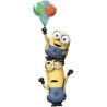 BALLON GEANT METALLIQUE 2 PERSONNAGES MINIONS AVEC BALLONS