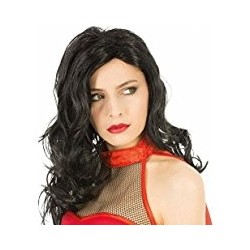 PERRUQUE HEROINE 80 SUPERGIRL NOIRE