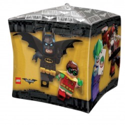 BALLON METALLIQUE CUBEZ LEGO BATMAN 38 X 38 CM