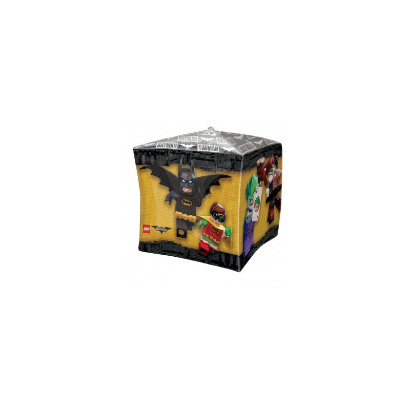 BALLON METALLIQUE CUBEZ LEGO BATMAN 38 X 38 CM