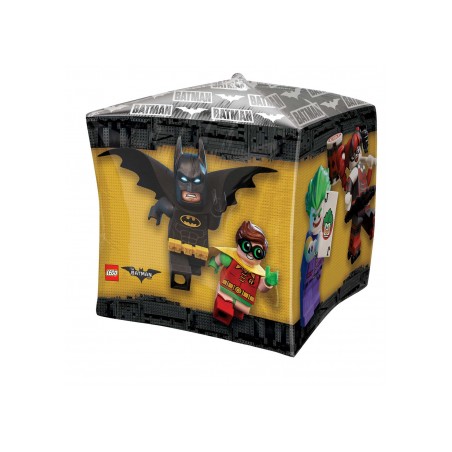 BALLON METALLIQUE CUBEZ LEGO BATMAN 38 X 38 CM