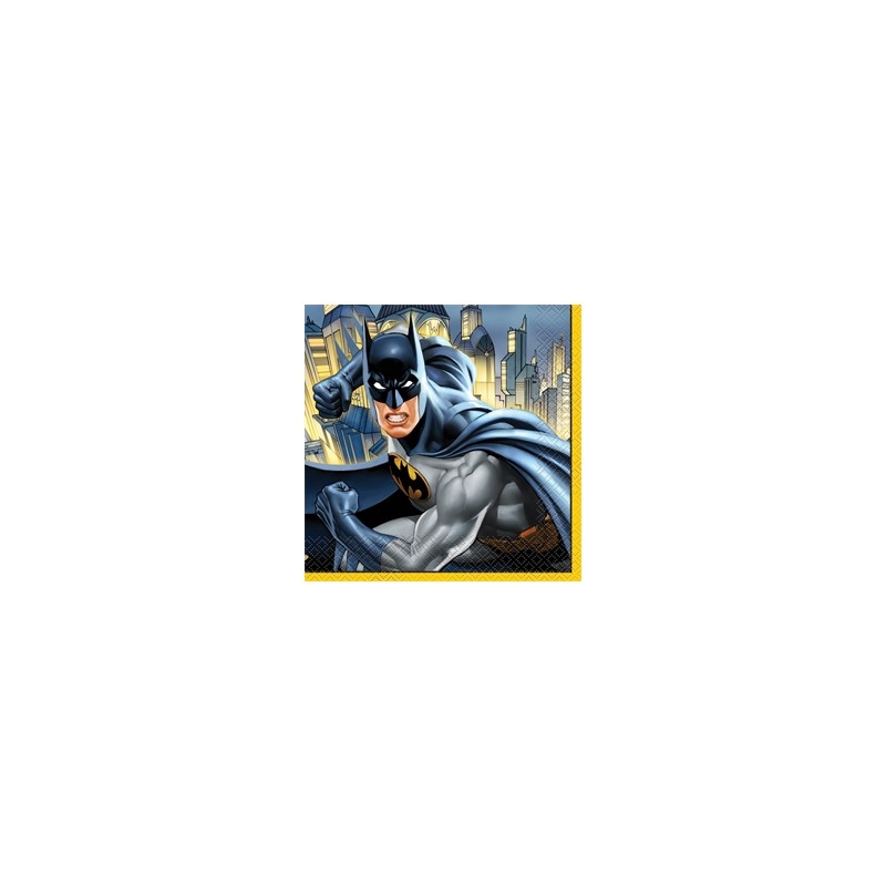 16 SERVIETTES BATMAN 33 X 33 CM