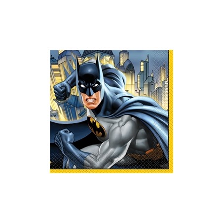 16 SERVIETTES BATMAN 33 X 33 CM