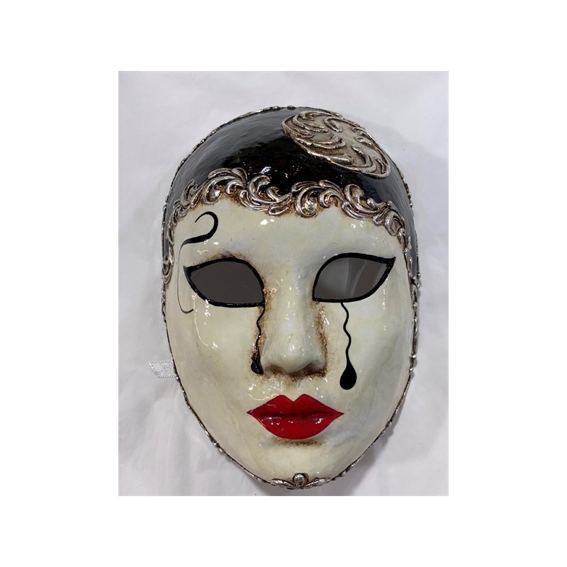 MASQUE  VENITIEN PIERROT ARGENT OU OR MASQUE  VENITIEN PIERROT ARGENT OU OR