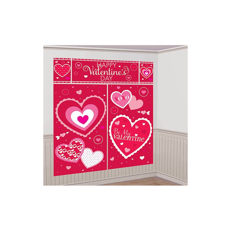 DECORATION FOND MURAL SAINT VALENTIN