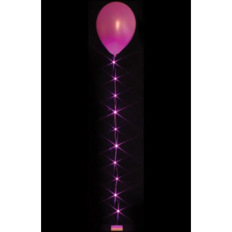 GUIRLANDE 10 LEDS 1 METRE FUSCHIA