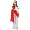 DEGUISEMENT DEESSE ROMAINE ROBE BLANCHE DRAPE ROUGE TAILLE L 10-12 ANS DEGUISEMENT DEESSE ROMAINE ROBE BLANCHE DRAPE ROUGE TAILLE L 10-12 ANS