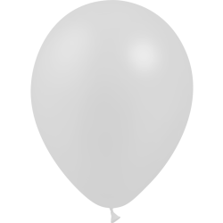 24 BALLONS LATEX BALLOONIA 26 CM METALLISE ARGENT