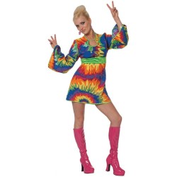 DEGUISEMENT ROBE HIPPY PSYCHADELIQUE TAILLE 46