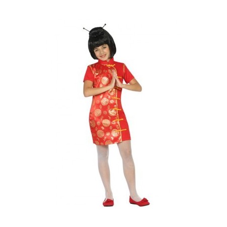 DEGUISEMENT PETITE CHINOISE CHIC TAILLE 5-6 ANS