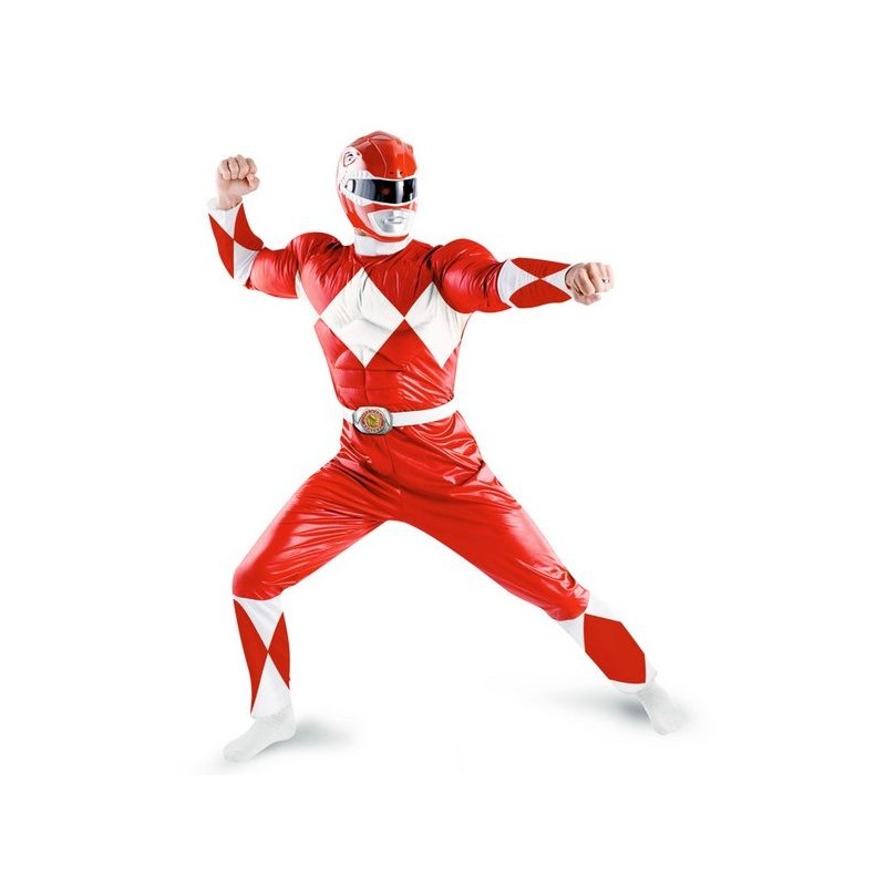 DEGUISEMENT POWER RANGER ROUGE TAILLE XL