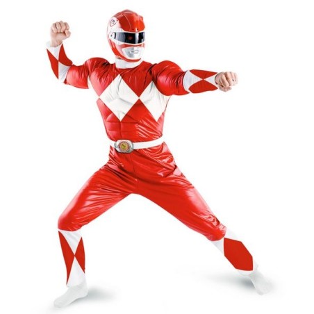 DEGUISEMENT POWER RANGER ROUGE TAILLE XL