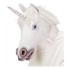 MASQUE LATEX ADULTE LICORNE BLANCHE