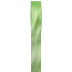 RUBAN SATIN DOUBLE FACE VERT CLAIR 6 MM X 25 M