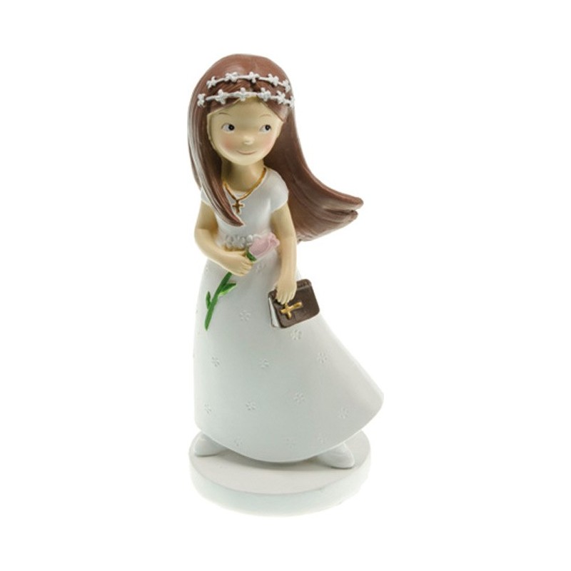 FIGURINE COMMUNIANTE FLEUR 6 X 6 X 15 CM